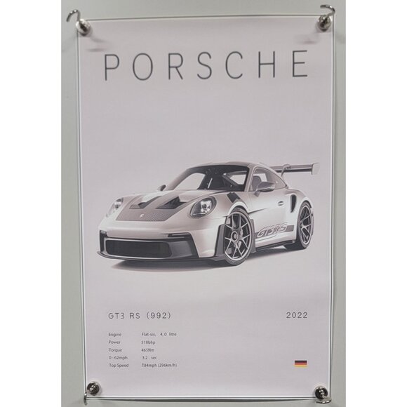992 GT3 RS Poster Print Wall Art Car Photography - Picture 1 of 3